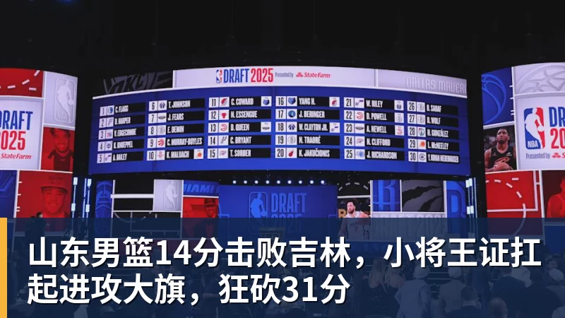 山东男篮14分击败吉林,小将王证扛起进攻大旗,狂砍31分